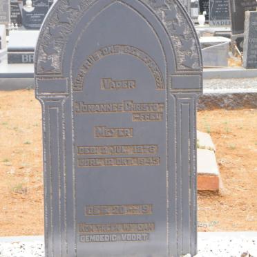 MEYER Johannes Christoffel 1876-1945