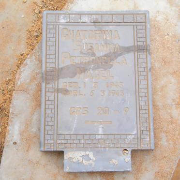 NAGEL Chatorina Susanna Petronella 1943-1943