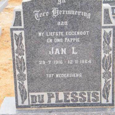 PLESSIS Jan L., du 1916-1964