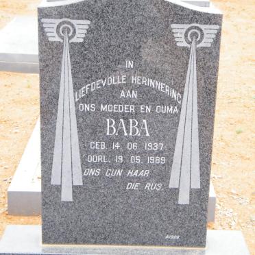 ROOS Baba 1937-1989