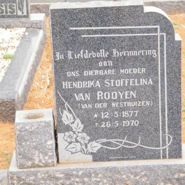 ROOYEN Hendrika Stoffelina, van nee VAN DER WESTHUIZEN 1877-1970