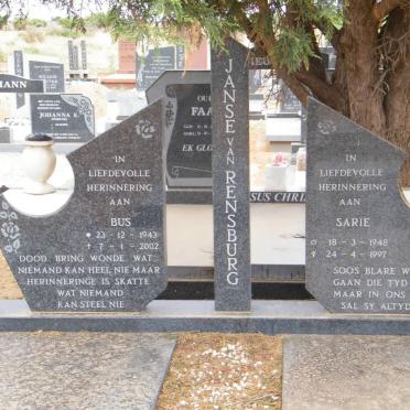 RENSBURG Bus, Janse van 1943-2002 &amp; Sarie 1948-1997