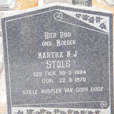 STOLS Martha M.J. 1884-1970
