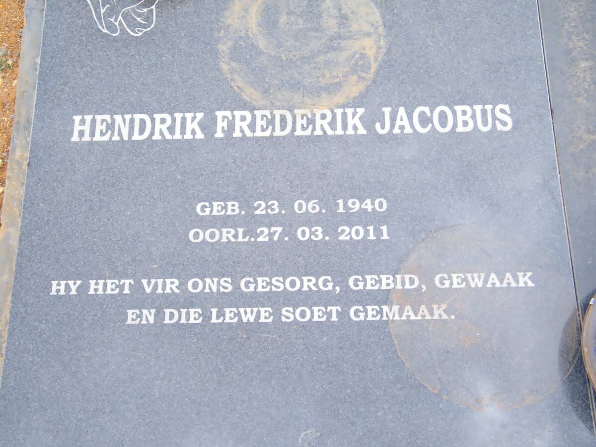 SWANEPOEL Hendrik Fredrik Jacobus 1940-2001 &amp; Carolina Fredrika SCHEEPERS 1944-2009
