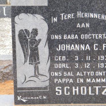 SCHOLTZ Johanna C.F. 1971-1971