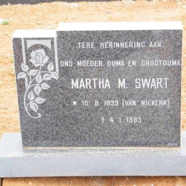 SWART Martha M. nee VAN NIEKERK 1899-1983