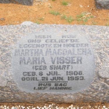 VISSER Martha Magdalena Maria nee SWART 1908-1953