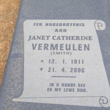 VERMEULEN Janet Catherine nee SMITH 1911-2006