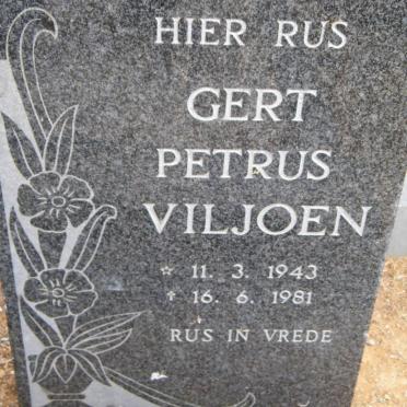VILJOEN Gert Petrus 1943-1981