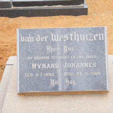 WESTHUIZEN Wynand Johannes, van der 1893-1969