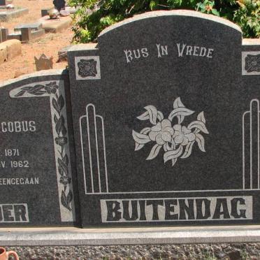 BUITENDAG Roelof Jacobus 1871-1962 &amp; Fransina Maria Petronella 1879-1963