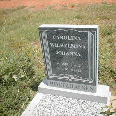 HOLTZHAUSEN Carolina Wilhelmina Johanna 1919-2002