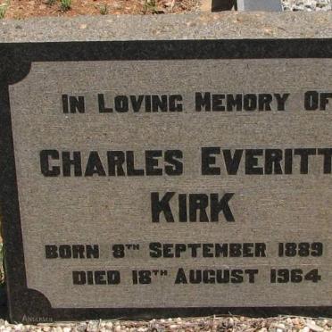 KIRK Charles Everitt 1889-1964