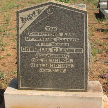 LEMMER Cornelia G. nee HAVENGA 1905-1951
