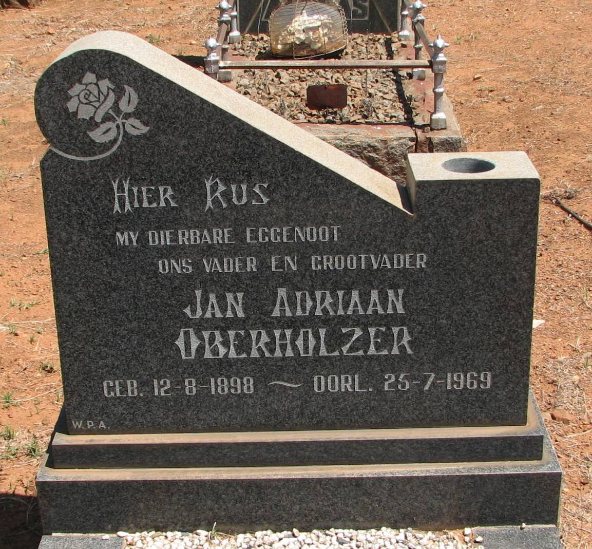 OBERHOLZER Jan Adriaan 1898-1969