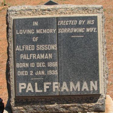 PALFRAMAN Alfred Sissons 1866-1935