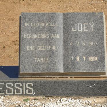 PLESSIS Pieter, du 1907-1977 &amp; Joey 1907-1991 