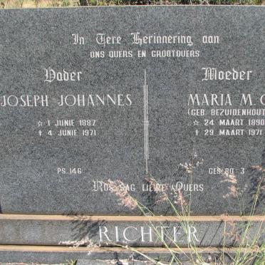 RICHTER Joseph Johannes 1887-1971 &amp; Maria M.C. BEZUIDENHOUT 1890-1971