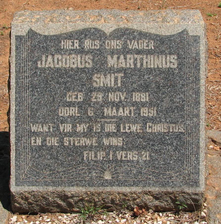 SMIT Jacobus Marthinus 1881-1951