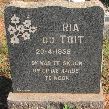 TOIT Ria, du -1959
