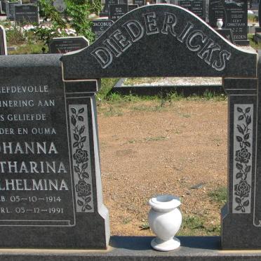 DIEDERICKS Gert Nicolaas 1916-1983 &amp; Johanna Catharina Wilhelmina 1914-1991