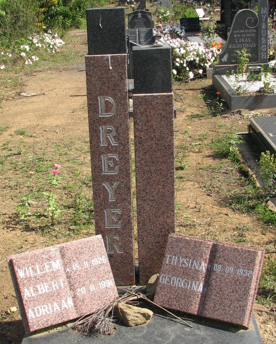 DREYER Willem Albert Adriaan 1926-1991 &amp; Thysina Georgina 1932-