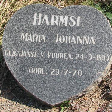 HARMSE Maria Johanna nee Janse van VUUREN 1899-1970