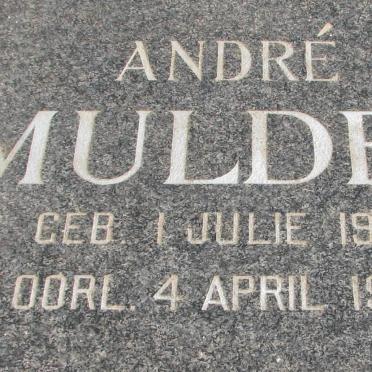MULDER Andre 1965-1988