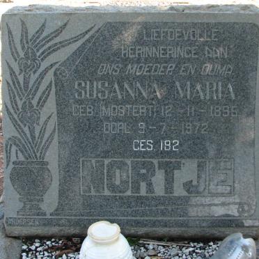 NORTJE Susanna Maria nee MOSTERT 1895-1972
