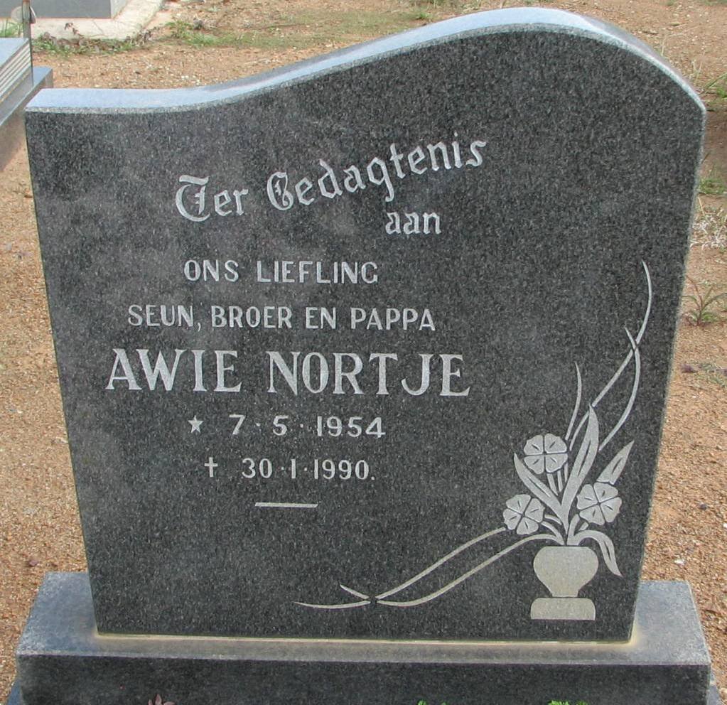 NORTJE Awie 1954-1990