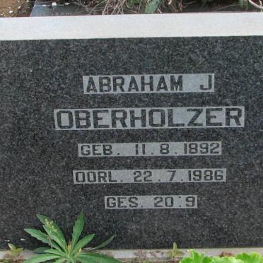 OBERHOLZER Abraham J. 1892-1986