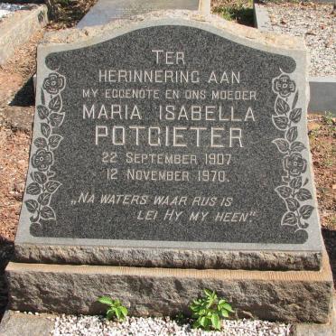POTGIETER Maria Isabella 1907-1970