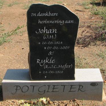 POTGIETER J.H. 1924-2007 &amp; R.J.C. HEFER 1928-