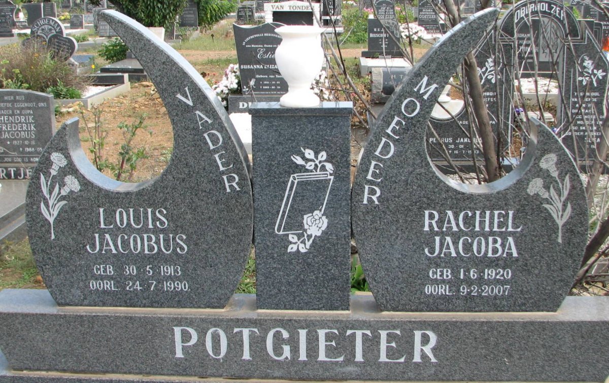 POTGIETER Louis Jacobus 1913-1990 &amp; Rachel Jacoba 1920-2007