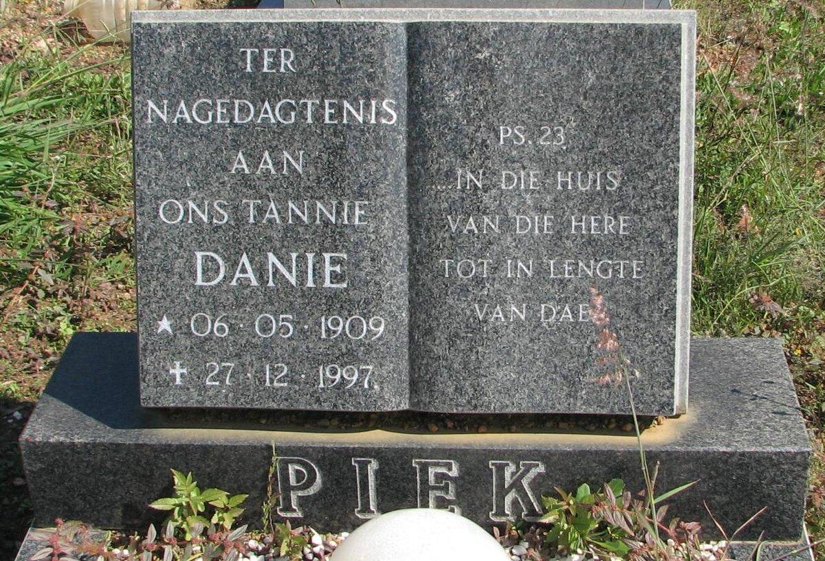 PIEK Danie 1909-1997