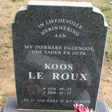 ROUX Koos, le 1924-2004