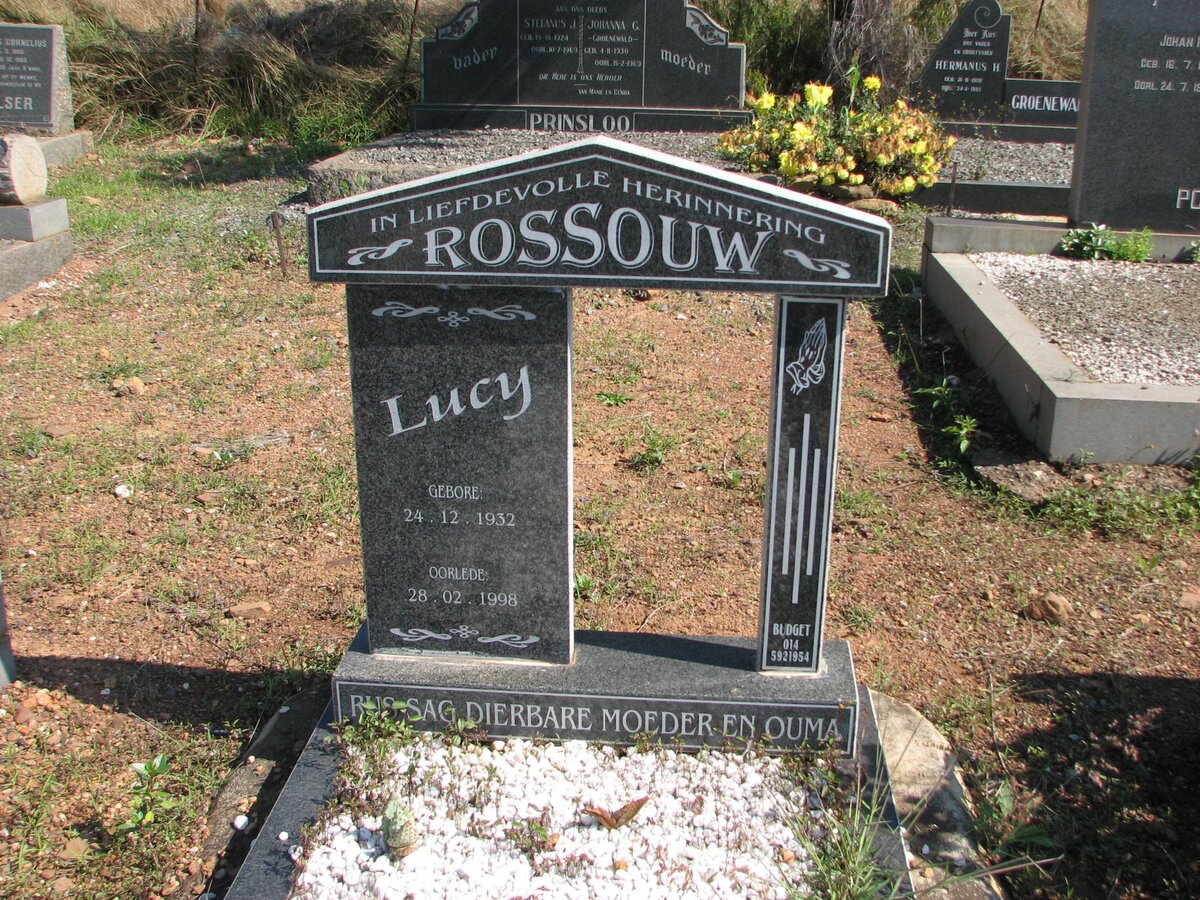 ROSSOUW Lucy 1932-1998