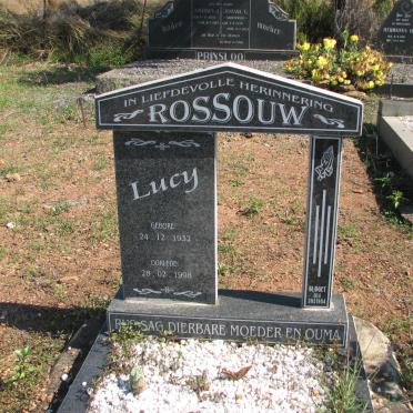ROSSOUW Lucy 1932-1998