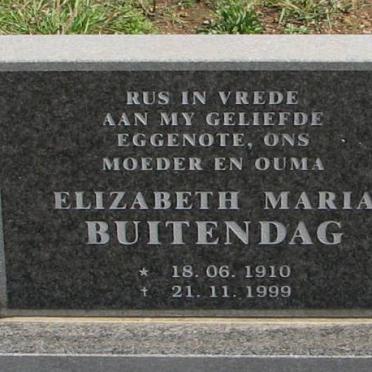 BUITENDAG Elizabeth Maria 1910-1999