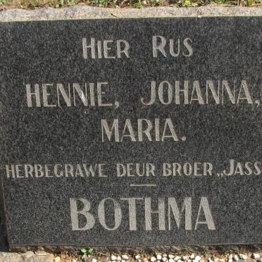 BOTHMA Hennie :: BOTHMA Johanna ::  BOTHMA Maria