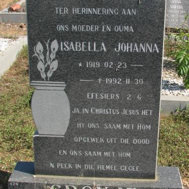 CRONJE Isabella Johanna 1919-1992