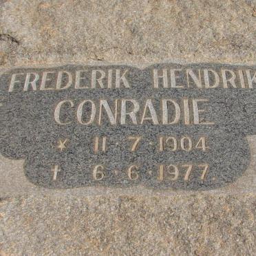 CONRADIE Frederik Hendrik 1904-1977