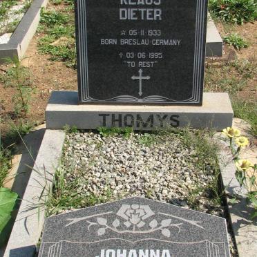 THOMYS Klaus Dieter 1933-1995 &amp; Johanna Petronella 1937-2002