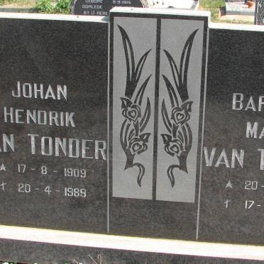 TONDER Johan Hendrik, van 1909-1989 &amp; Barbara Maria 1909-1995