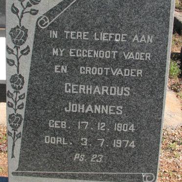 ZYL Gerhardus Johannes, van 1904-1974