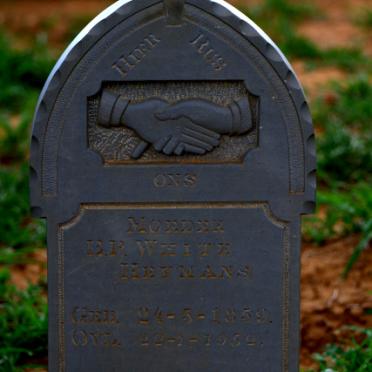 WHITE Elsie Petronella nee HEYMANS 1859-1952