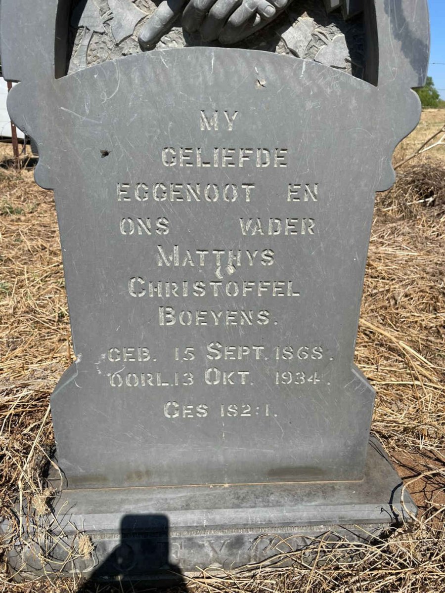 BOEYENS Matthys Christoffel 1868-1934