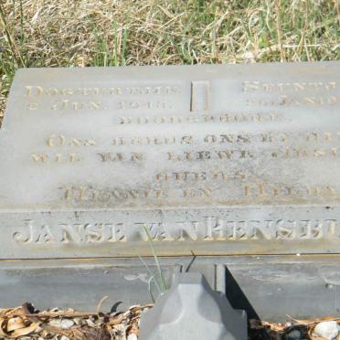 RENSBURG Dogtertjie, Janse van 1943-1943 :: JANSE VAN RENSBURG Seuntjie 1946-1946