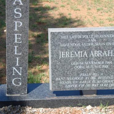 ASPELING Jeremia Abraham 1964-2001 :: ASPELING Johan 1977-2001