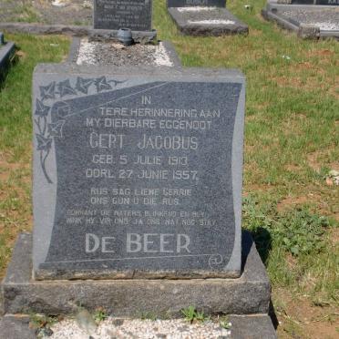 BEER Gert Jacobus, de 1913-1957